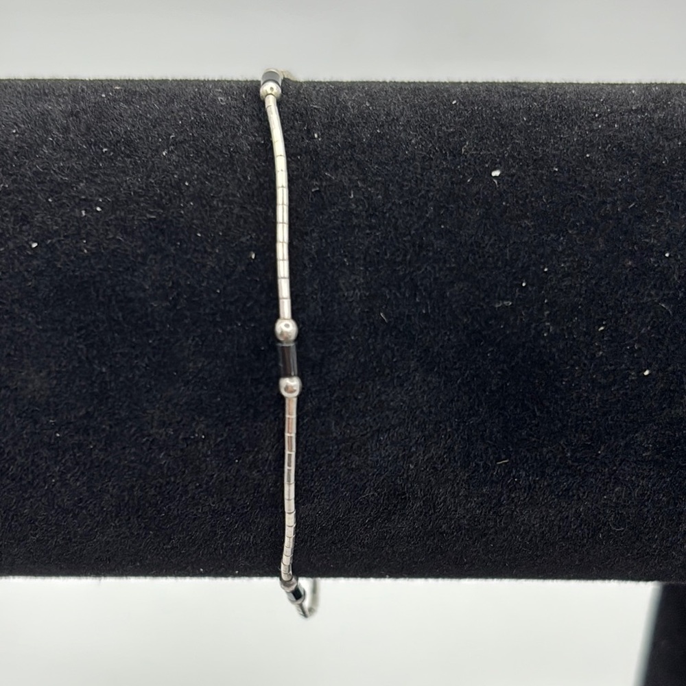 Delicate Silver Minimalist Bracelet - Picture 1 of 3